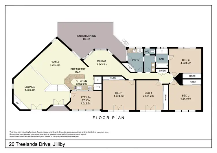 Floorplan of Homely rural property listing, 20 Treelands Drive, Jilliby NSW 2259