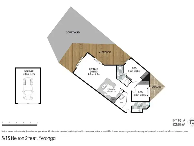 Floorplan of Homely unit listing, 5/15 Nelson Street, Yeronga QLD 4104