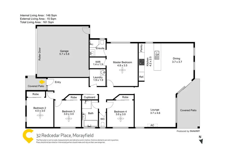 Floorplan of Homely house listing, 32 Redcedar Place, Morayfield QLD 4506