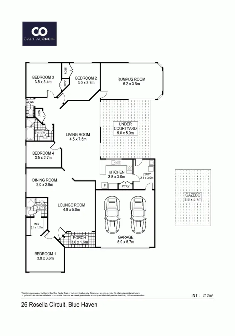 Floorplan of Homely house listing, 26 Rosella Circuit, Blue Haven NSW 2262