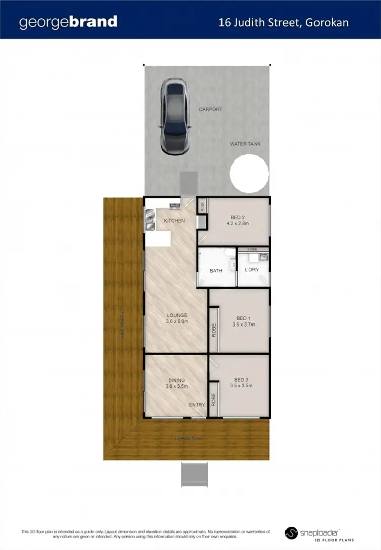 Floorplan of Homely house listing, 16 Judith St, Gorokan NSW 2263