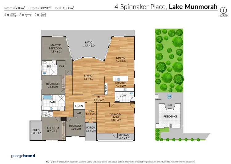 Floorplan of Homely house listing, 4 Spinnaker Place, Lake Munmorah NSW 2259