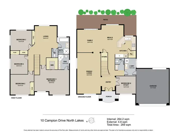 Floorplan of Homely house listing, 10 Campion Drive, North Lakes QLD 4509
