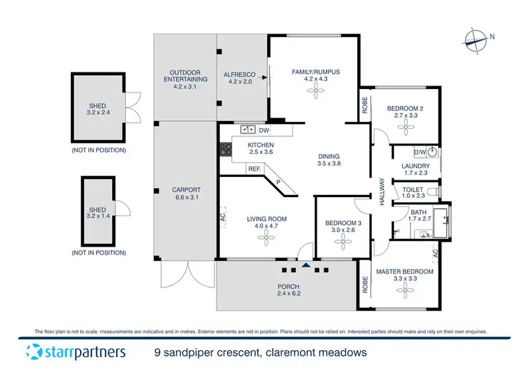 Floorplan of Homely house listing, 9 Sandpiper Crescent, Claremont Meadows NSW 2747