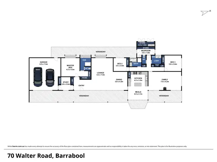 Floorplan of Homely rural property listing, 70 Walter Road, Barrabool VIC 3221