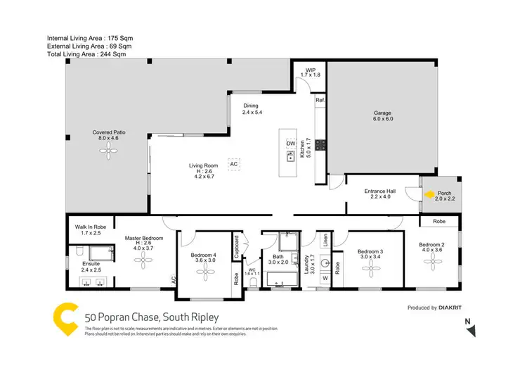 Floorplan of Homely house listing, 50 Popran Chase, South Ripley QLD 4306