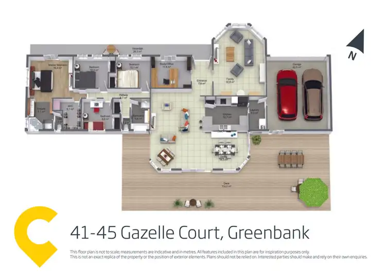 Floorplan of Homely house listing, 41-45 Gazelle Court, Greenbank QLD 4124