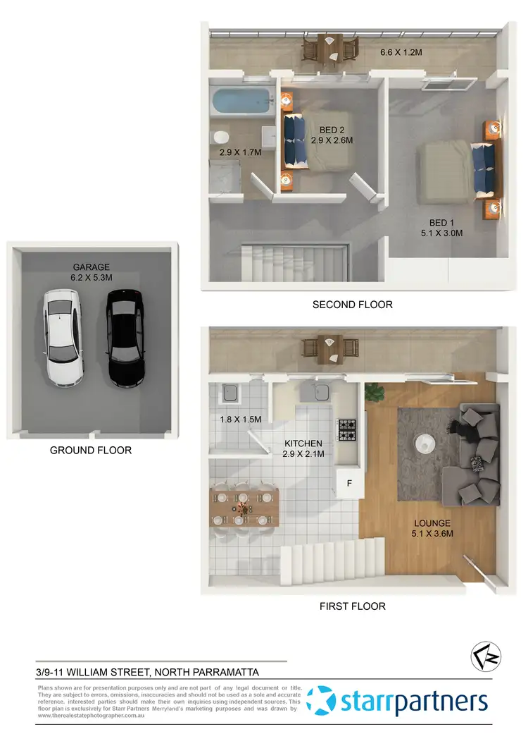 Floorplan of Homely unit listing, 3/9-11 William Street, North Parramatta NSW 2151