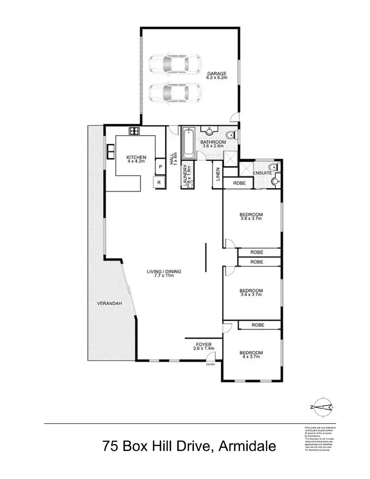 Floorplan of Homely house listing, 75 Box Hill Drive, Armidale NSW 2350