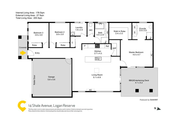 Floorplan of Homely house listing, 14 Shale Avenue, Logan Reserve QLD 4133