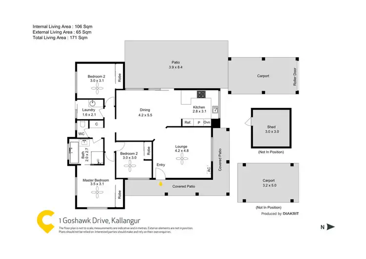 Floorplan of Homely house listing, 1 Goshawk Drive, Kallangur QLD 4503