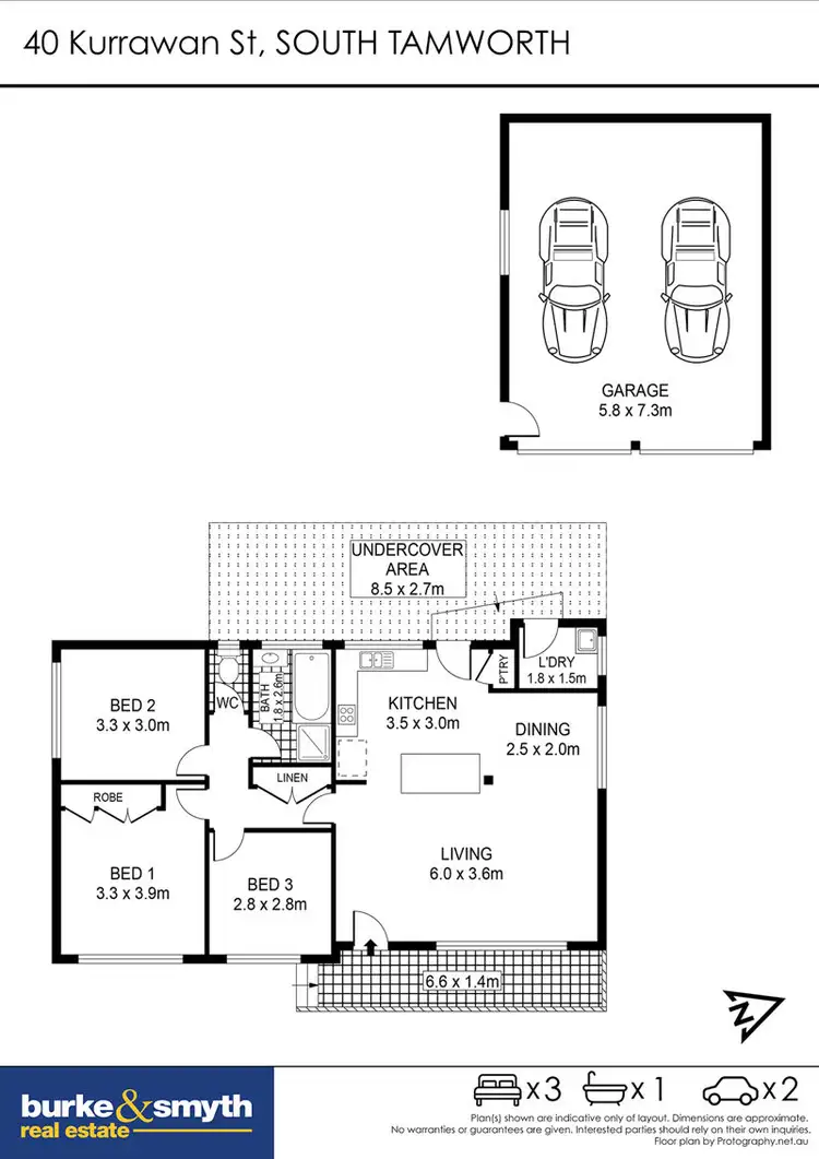 Floorplan of Homely house listing, 40 Kurrawan Street, Tamworth NSW 2340