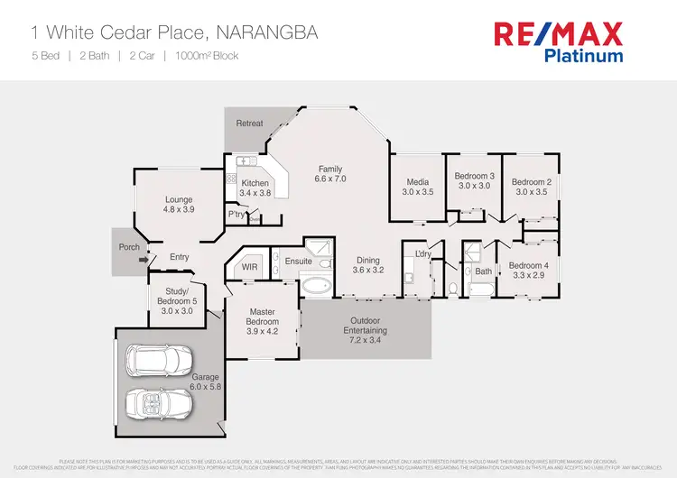Floorplan of Homely house listing, 1 White Cedar Place, Narangba QLD 4504