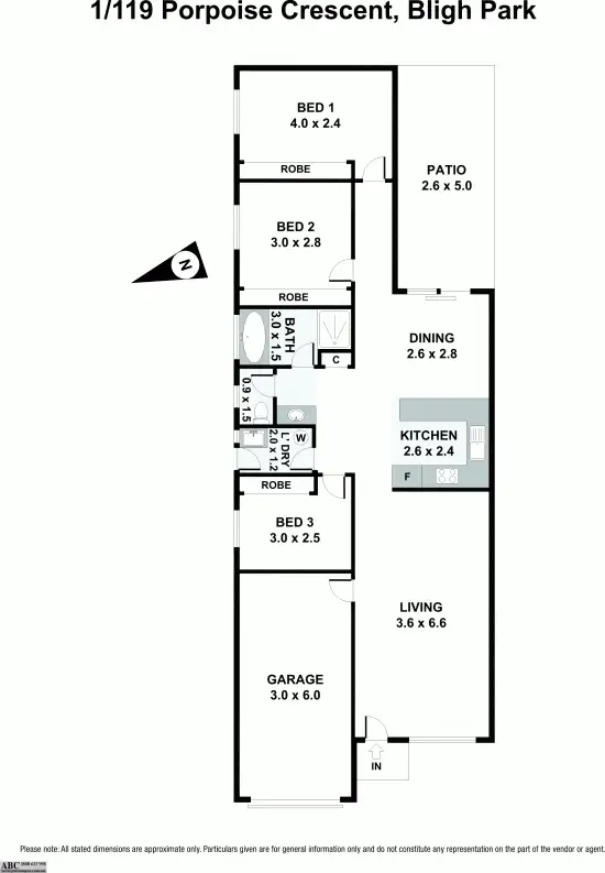 Floorplan of Homely house listing, 1/119 Porpoise Crescent, Bligh Park NSW 2756