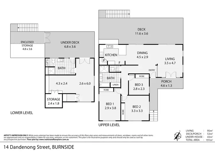 Floorplan of Homely house listing, 14 Dandenong Street, Burnside QLD 4560