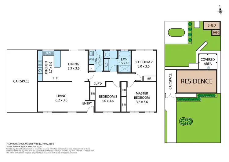 Floorplan of Homely house listing, 7 Doman Street, Estella NSW 2650