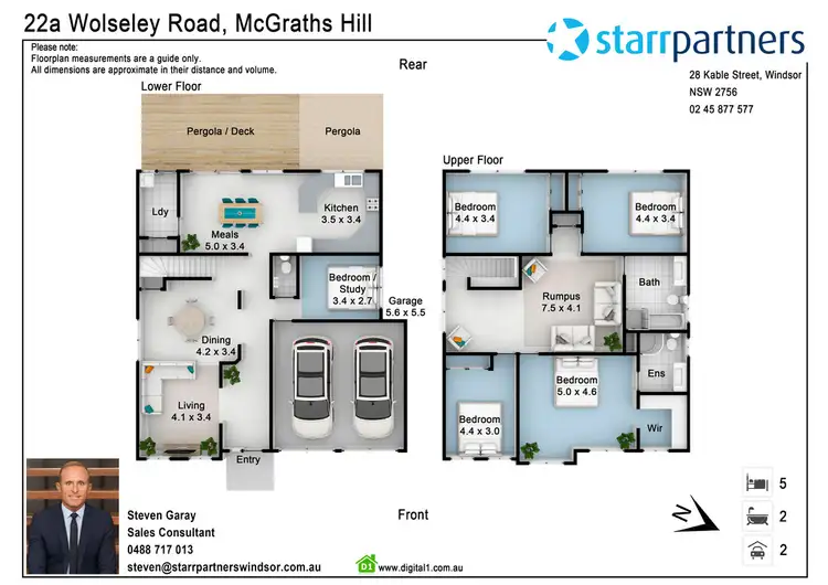 Floorplan of Homely house listing, 22A Wolseley Road, Mcgraths Hill NSW 2756
