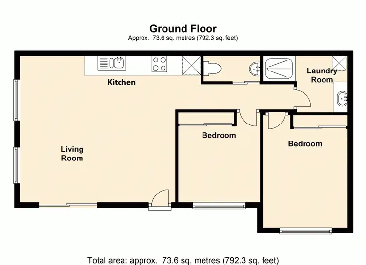 Floorplan of Homely townhouse listing, 50/34 Duffield Road, Kallangur QLD 4503