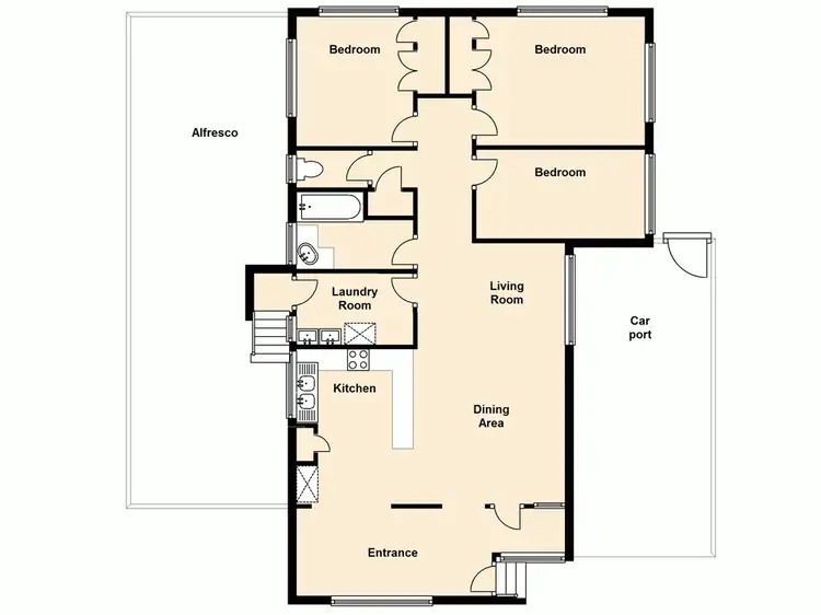 Floorplan of Homely house listing, 46 Hodgson Street, Zillmere QLD 4034