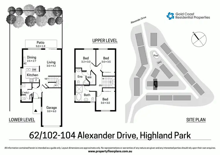 Floorplan of Homely townhouse listing, 62/102-104 Alexander Dr, Highland Park QLD 4211