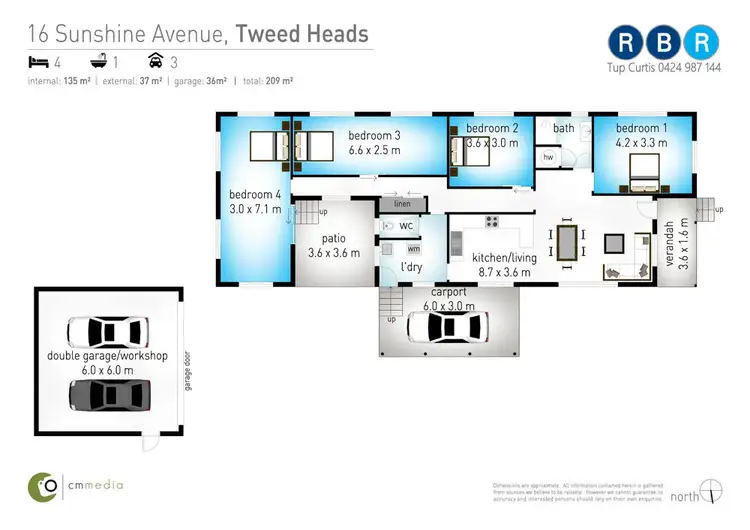 Floorplan of Homely house listing, 16 Sunshine Avenue, Tweed Heads South NSW 2486