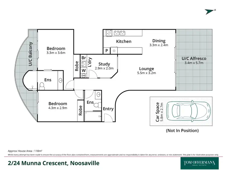 Floorplan of Homely unit listing, 2/24 Munna Crescent, Noosaville QLD 4566