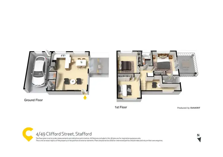 Floorplan of Homely townhouse listing, 4/49 Clifford Street, Stafford QLD 4053