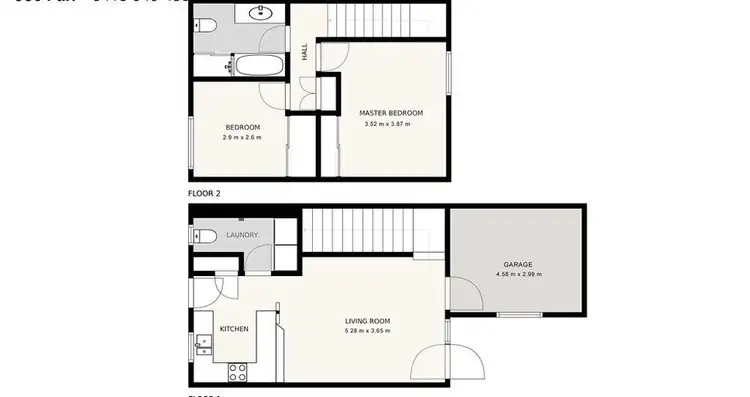 Floorplan of Homely townhouse listing, 28/1-7 Coral Street, Beenleigh QLD 4207