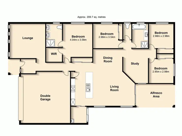 Floorplan of Homely house listing, 1 Lakeland Court, Loganholme QLD 4129