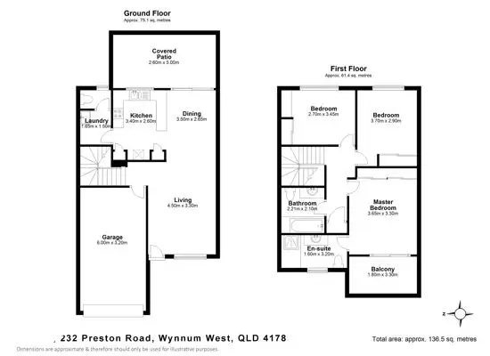 Floorplan of Homely townhouse listing, 232 Preston Road, Wynnum West QLD 4178