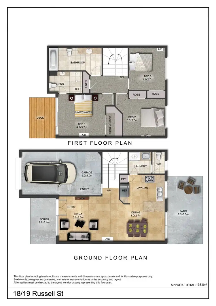 Floorplan of Homely townhouse listing, 18/19 Russell St, Everton Park QLD 4053