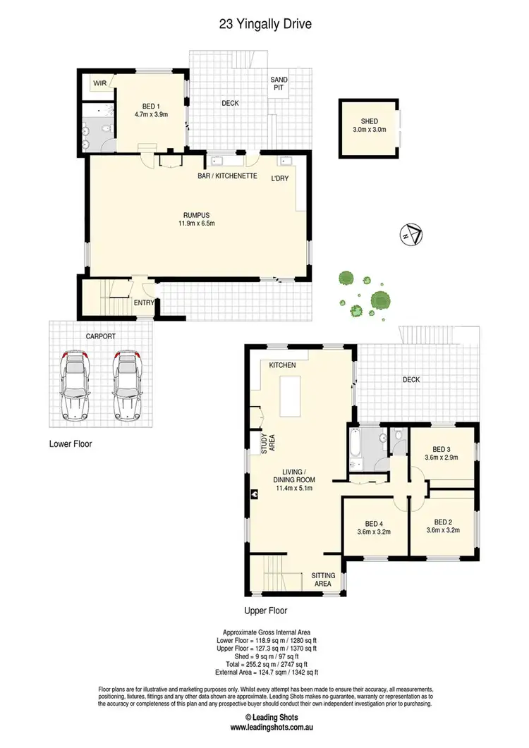Floorplan of Homely house listing, 23 Yingally Dr, Arana Hills QLD 4054