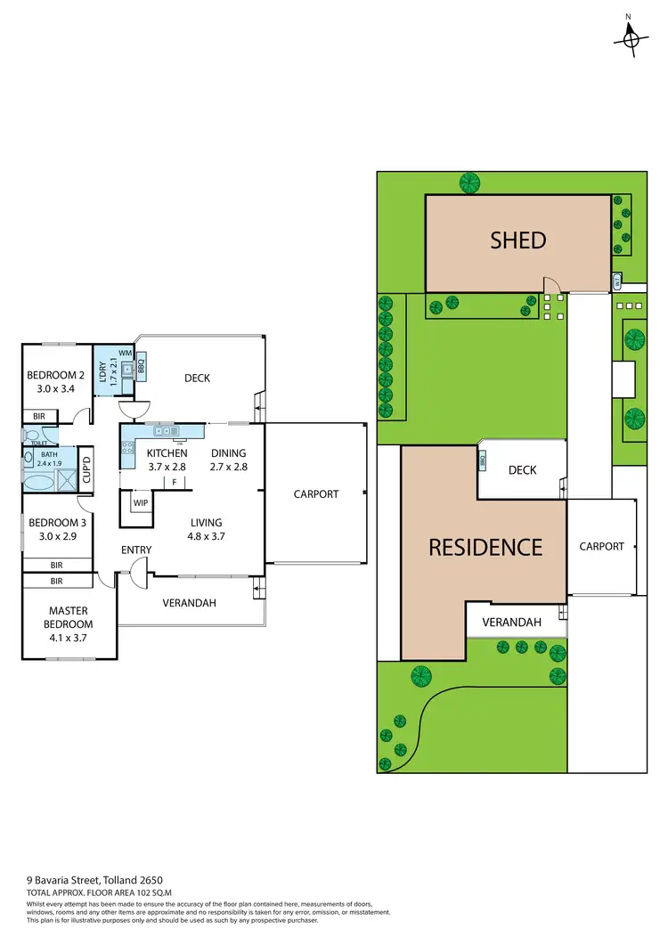 Floorplan of Homely house listing, 9 Bavaria Street, Tolland NSW 2650