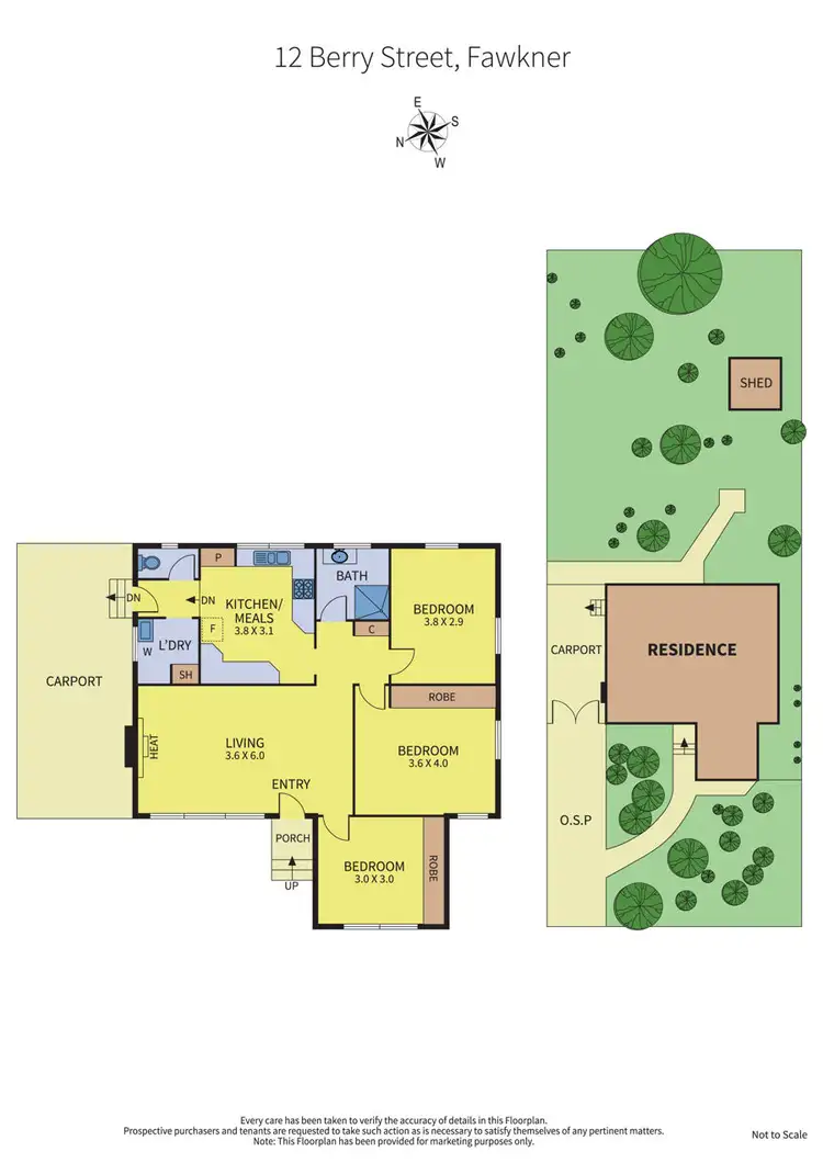 Floorplan of Homely house listing, 12 Berry Street, Fawkner VIC 3060