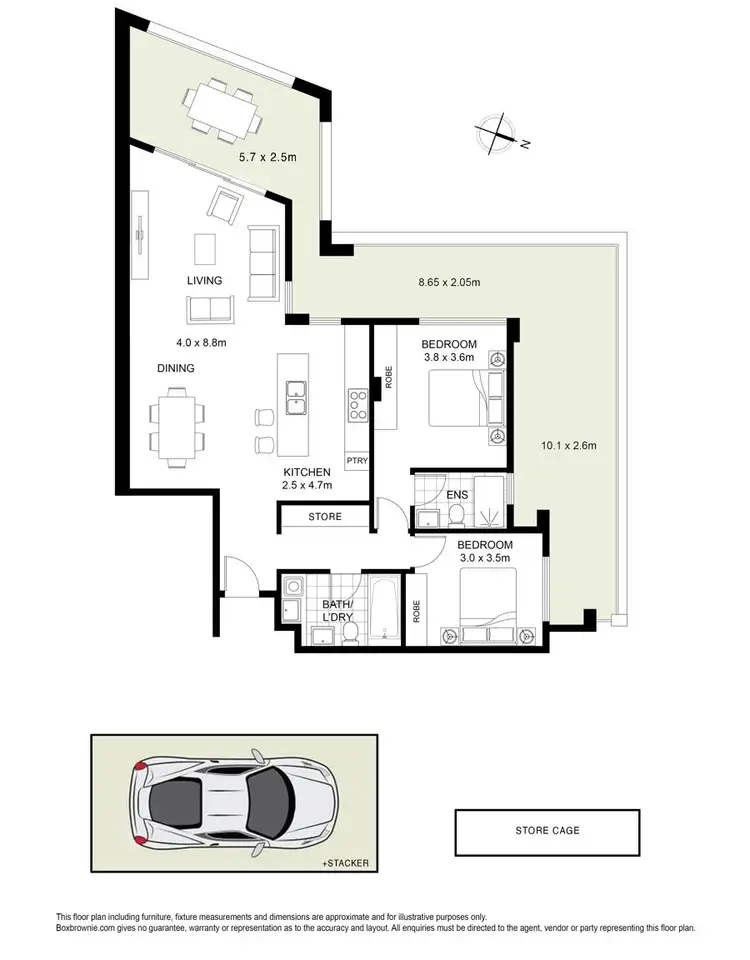 Floorplan of Homely apartment listing, 301/161 Victoria Road, Gladesville NSW 2111