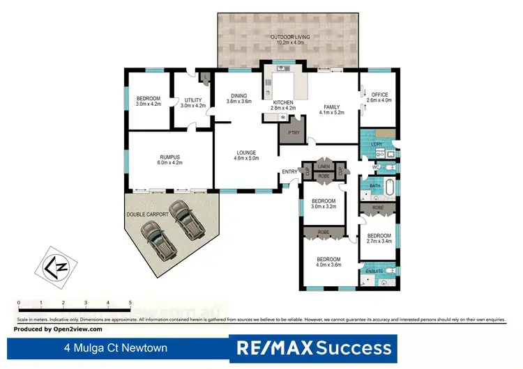 Floorplan of Homely house listing, 4 Mulga Court, Newtown QLD 4350