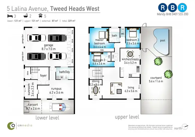 Floorplan of Homely house listing, 5 Lalina Avenue, Tweed Heads West NSW 2485