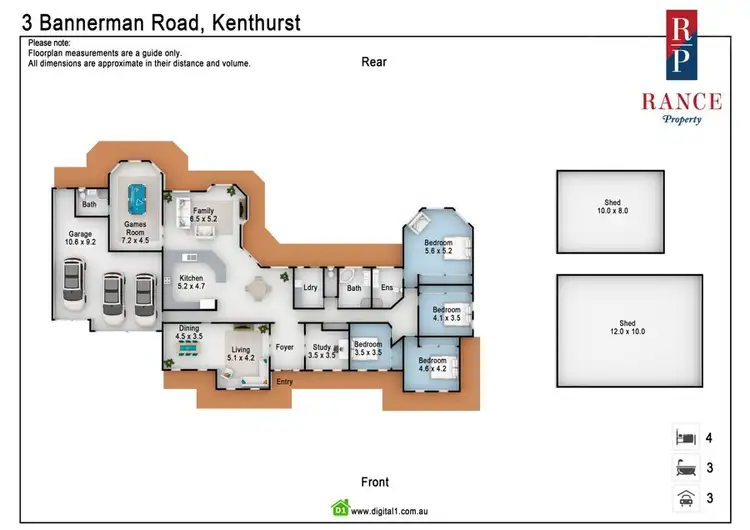 Floorplan of Homely house listing, 3 Bannerman Road, Kenthurst NSW 2156