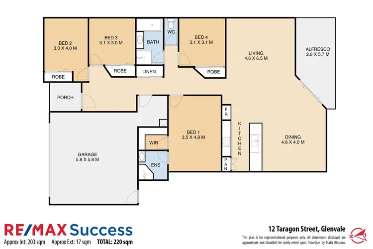 Floorplan of Homely house listing, 12 Taragon Street, Glenvale QLD 4350