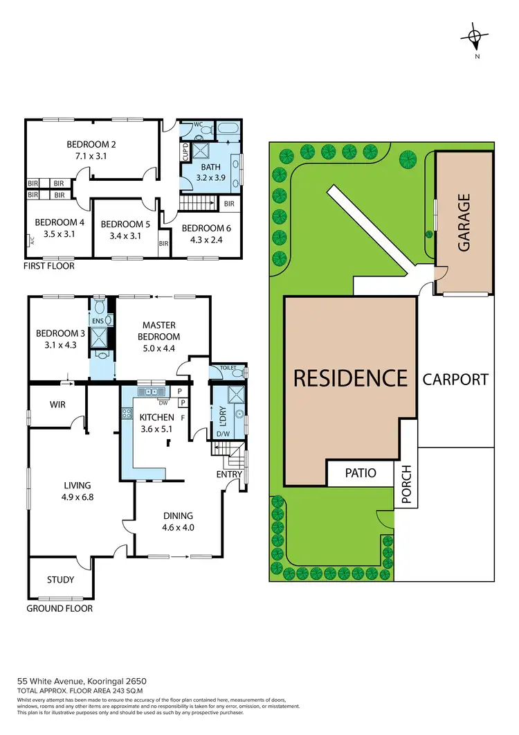 Floorplan of Homely house listing, 55 White Avenue, Kooringal NSW 2650