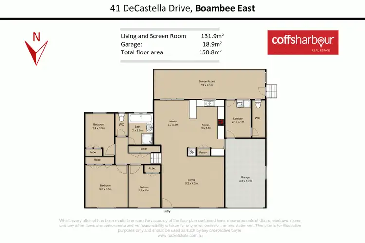 Floorplan of Homely house listing, 41 De Castella Drive, Boambee East NSW 2452