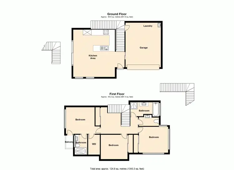 Floorplan of Homely townhouse listing, 2/76 Sixth Avenue, Kedron QLD 4031