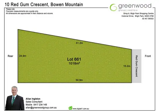 Floorplan of Homely land listing, 10 Red Gum Crescent, Bowen Mountain NSW 2753