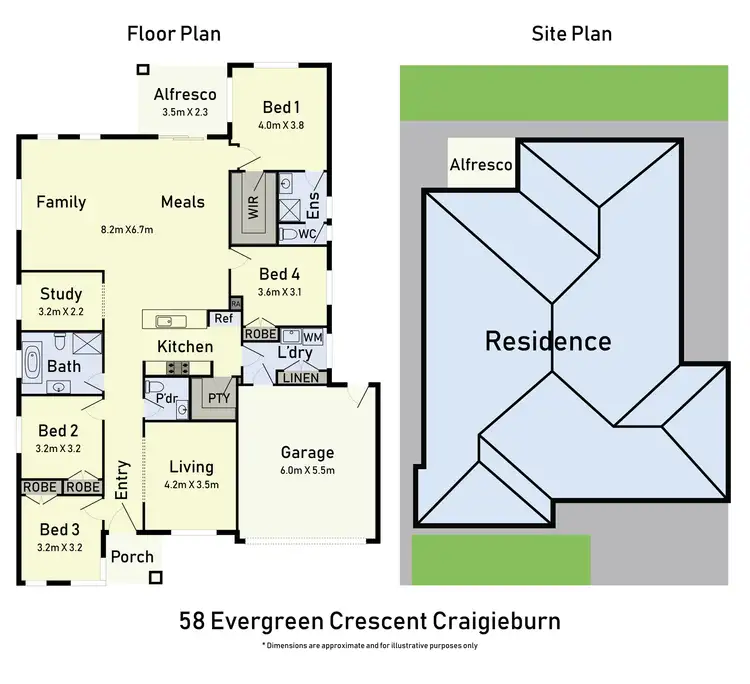 Floorplan of Homely house listing, 58 Evergreen Crescent, Craigieburn VIC 3064