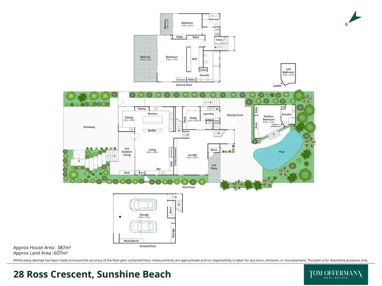 Floorplan of Homely house listing, 28 Ross Crescent, Sunshine Beach QLD 4567