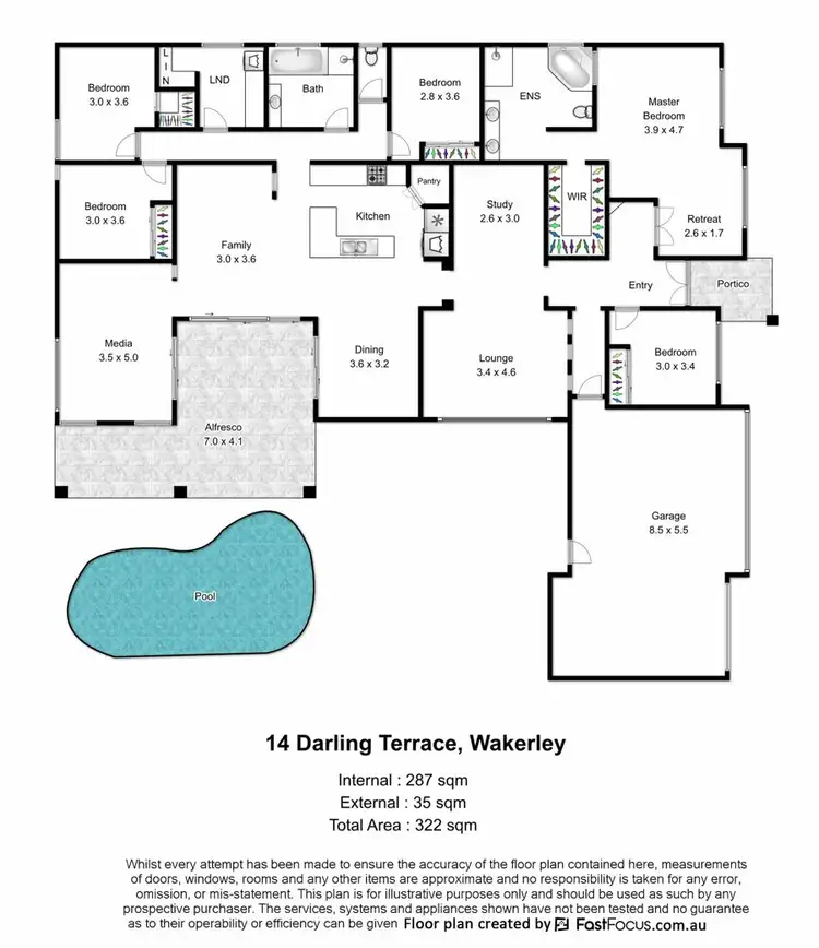 Floorplan of Homely house listing, 14 Darling Terrace, Wakerley QLD 4154
