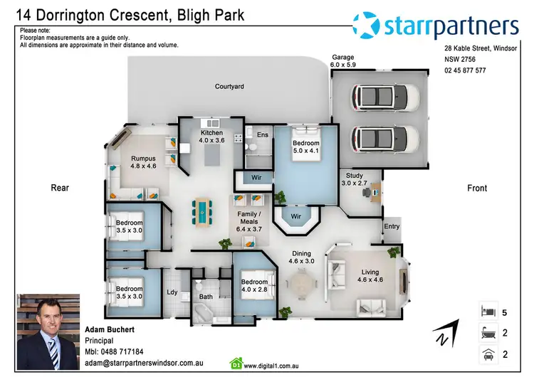 Floorplan of Homely house listing, 14 Dorrington Crescent, Bligh Park NSW 2756