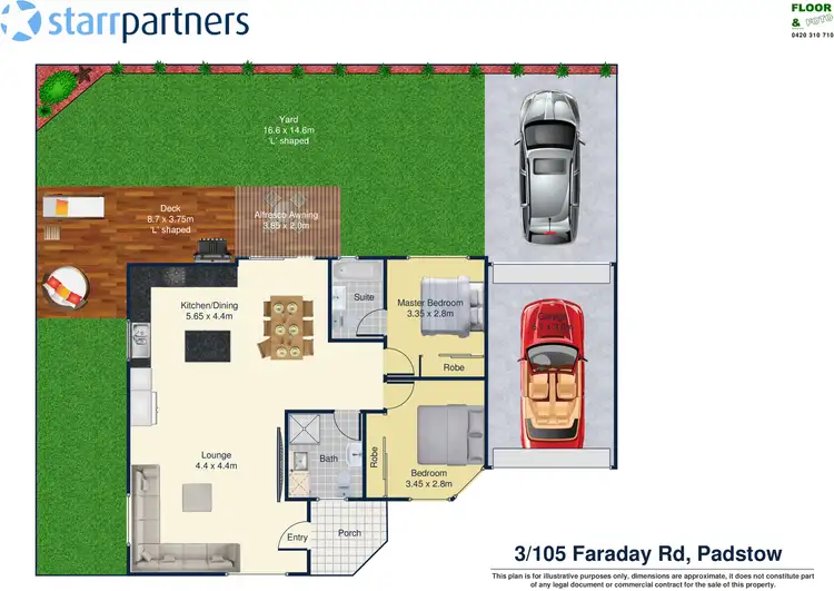 Floorplan of Homely villa listing, 3/105 Faraday Road, Padstow NSW 2211