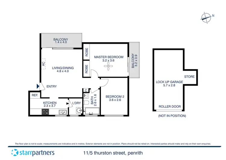 Floorplan of Homely unit listing, 11/5 Thurston Street, Penrith NSW 2750