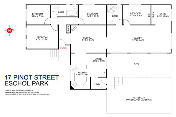 Floorplan of Homely house listing, 17 Pinot Street, Eschol Park NSW 2558